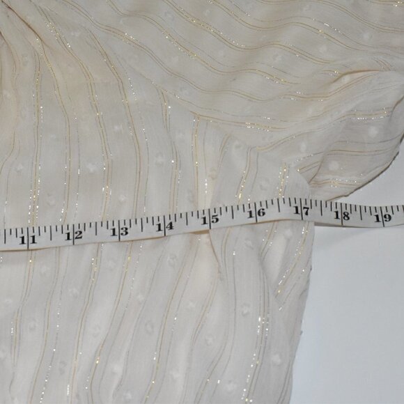 By The River Swiss Dot Boho Summer Crop Top Size L NWOT - Picture 3 of 11